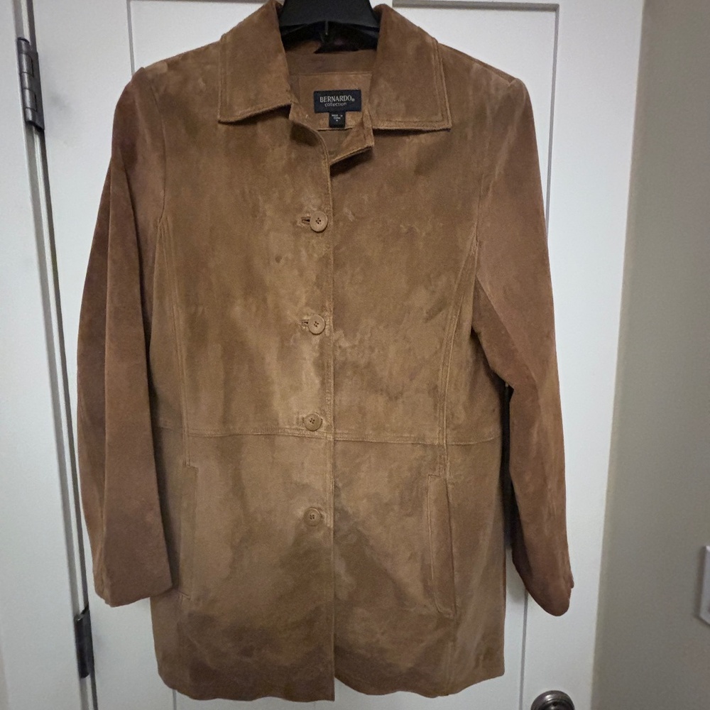 Bernardo for Nordstrom long suede jacket